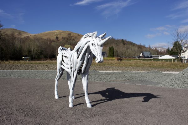 Loch Lomond Faerie Trail Unicorn Structure