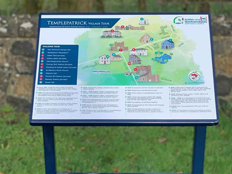 Antrim-Newtownabbey-Borough-Council-Templepatrick-Heritage-Trail-Panel
