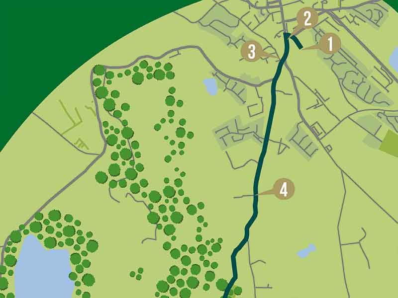 Hillyway Monaghan cycling route 2d map