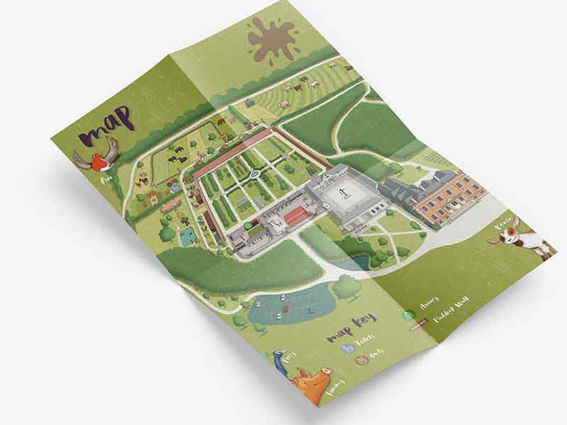 Newbridge-farm-illustractive-map-design