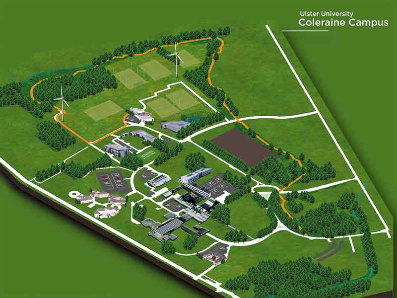 Ulster-University-Coleraine-Campus-3D-Complex-Map